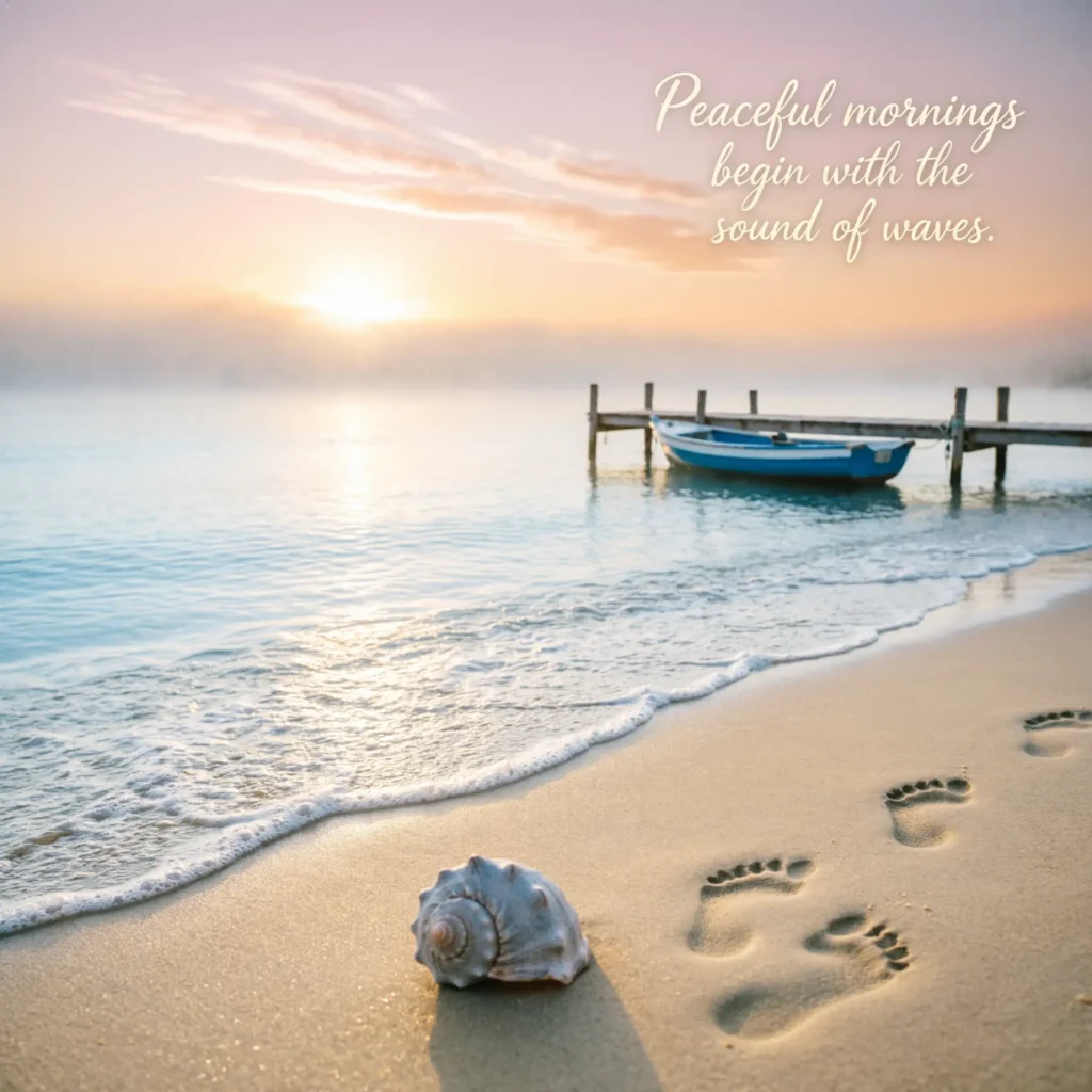 Beach captions instagram for peaceful morning vibes