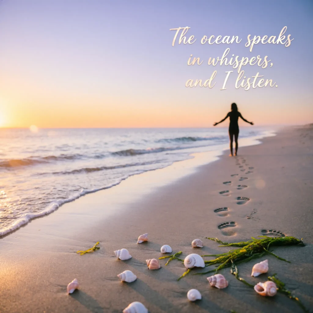 Beach captions instagram with poetic ocean feels