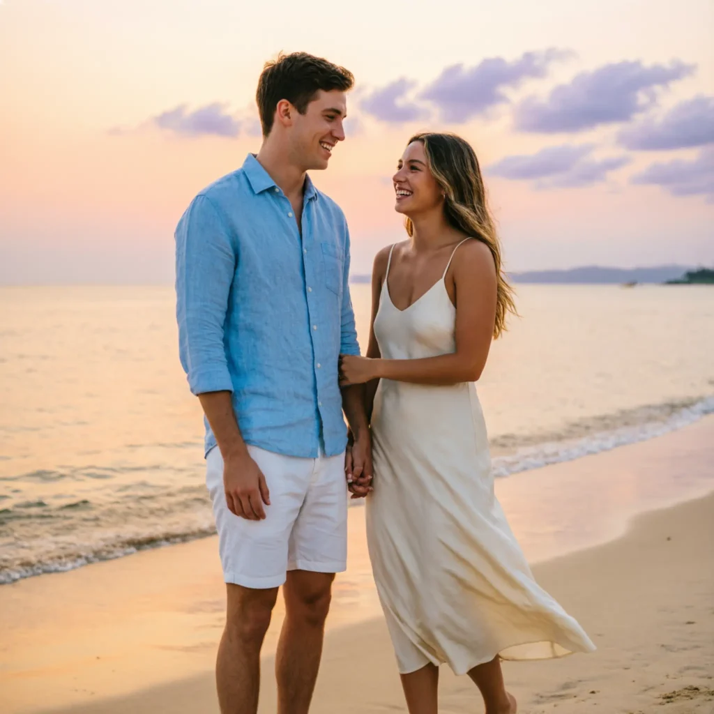 Cute & Aesthetic Beach Captions Couple