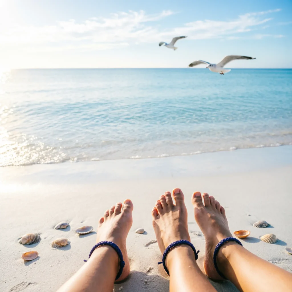 Friendship Beach Captions Short