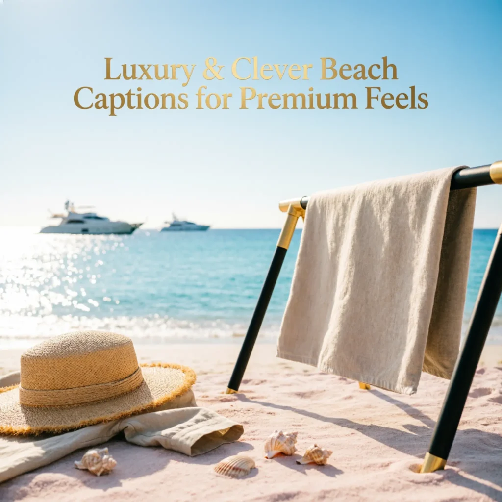 Luxury & Clever Beach Captions for Premium Feels