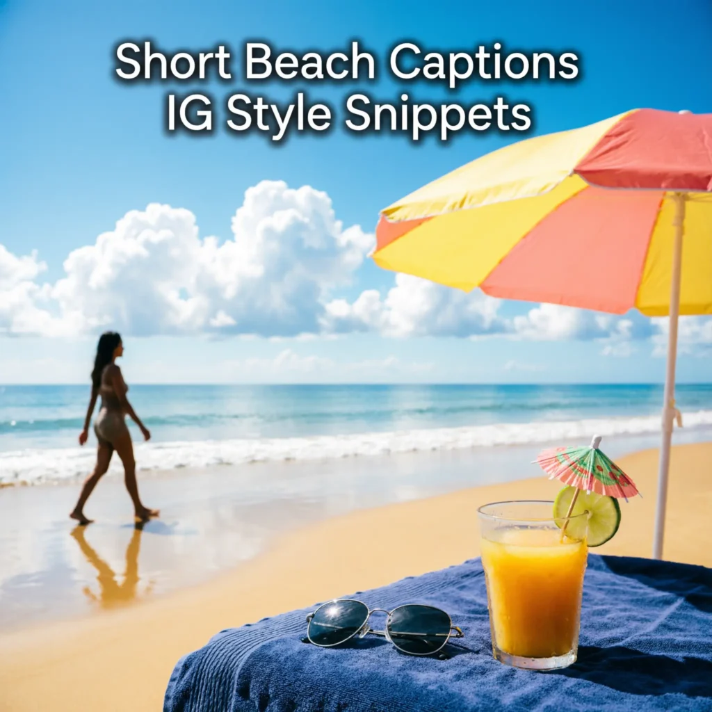 Short Beach Captions IG Style Snippets