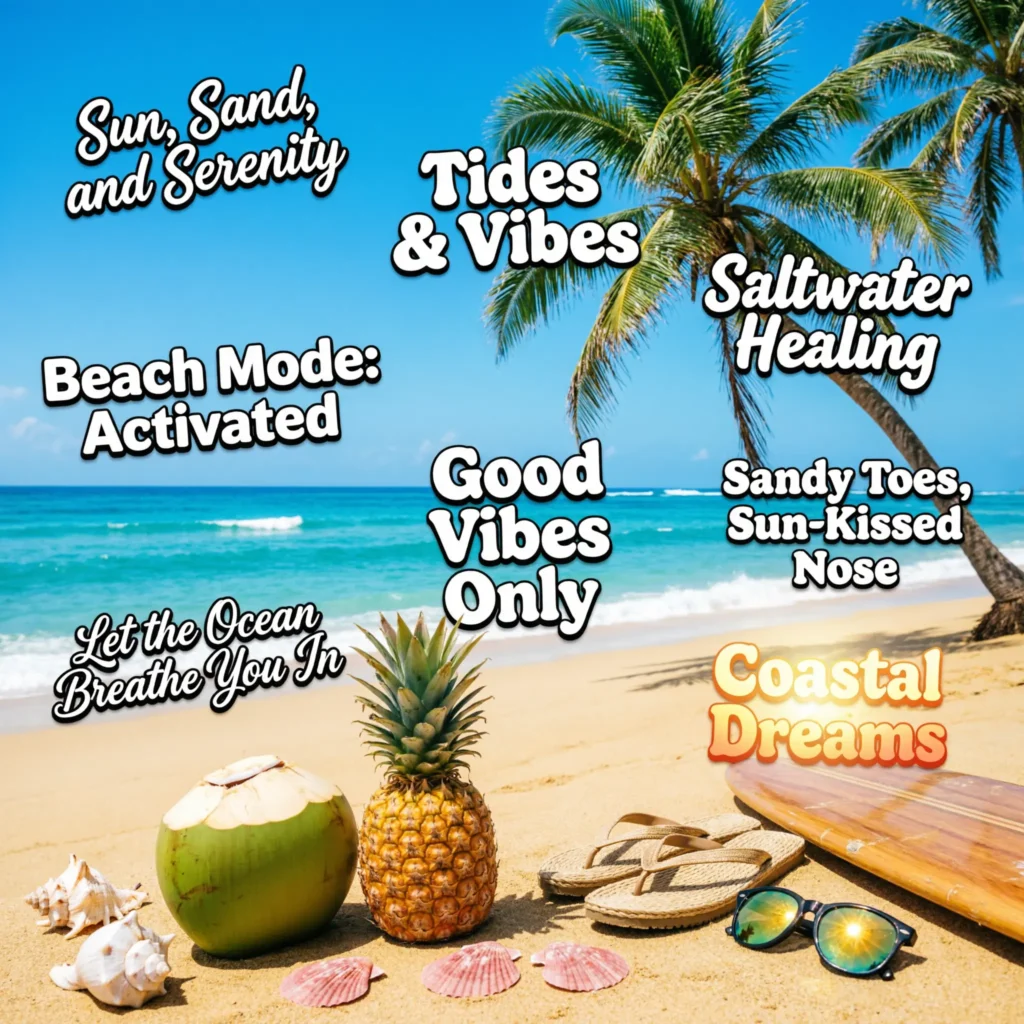 Short Beach Captions Ideas That Pop