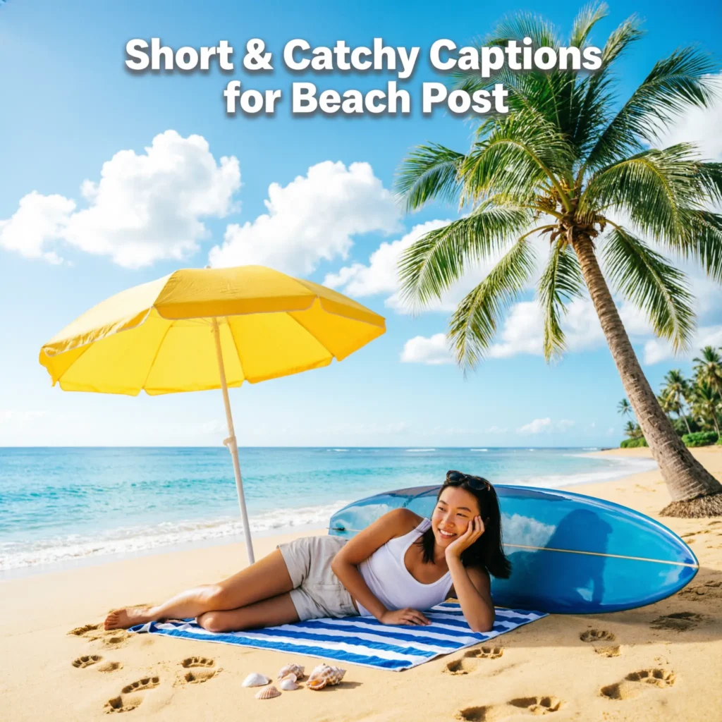 Short & Catchy Captions for Beach Post