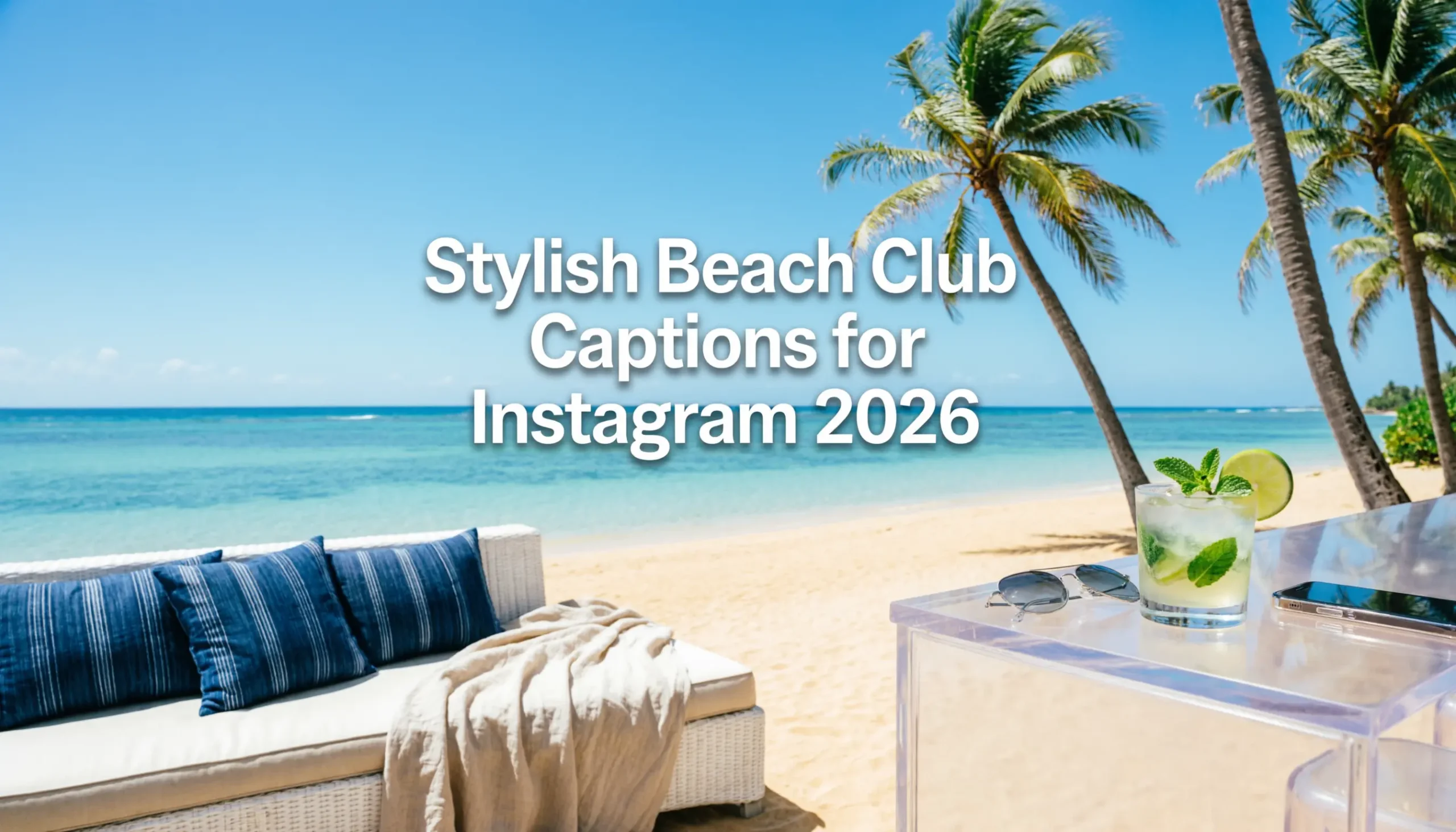 Stylish Beach Club Captions for Instagram 2026
