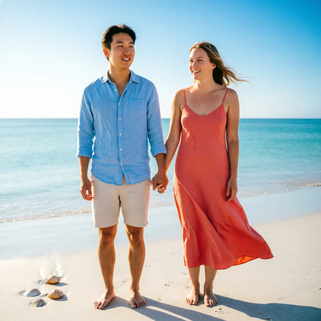 Travel & Adventure Beach Captions Couple