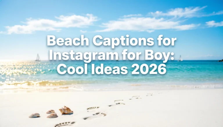 Beach Captions for Instagram for Boy: Cool Ideas 2026