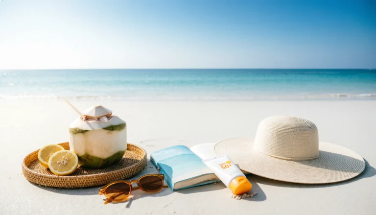 Beach essentials captions