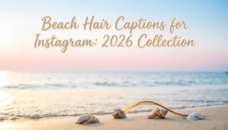 Beach Hair Captions for Instagram: 2026 Collection