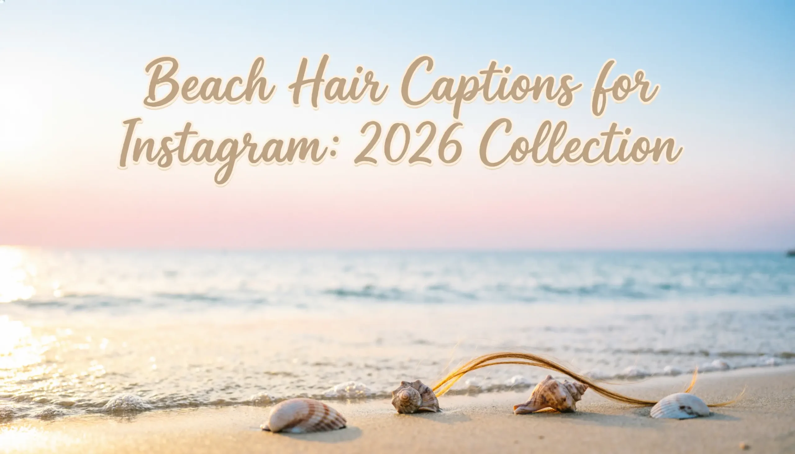 Beach Hair Captions for Instagram: 2026 Collection