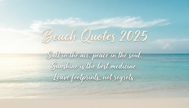Beach Quotes 2025 for Instagram & Social Media