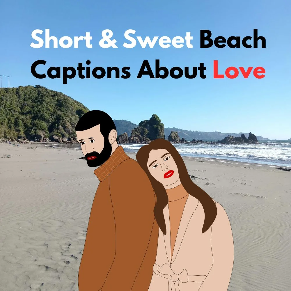 beach captions about love
