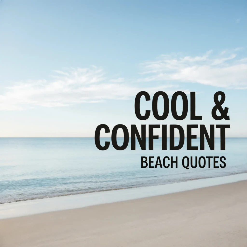 Cool & Confident Beach Quotes 2 Words