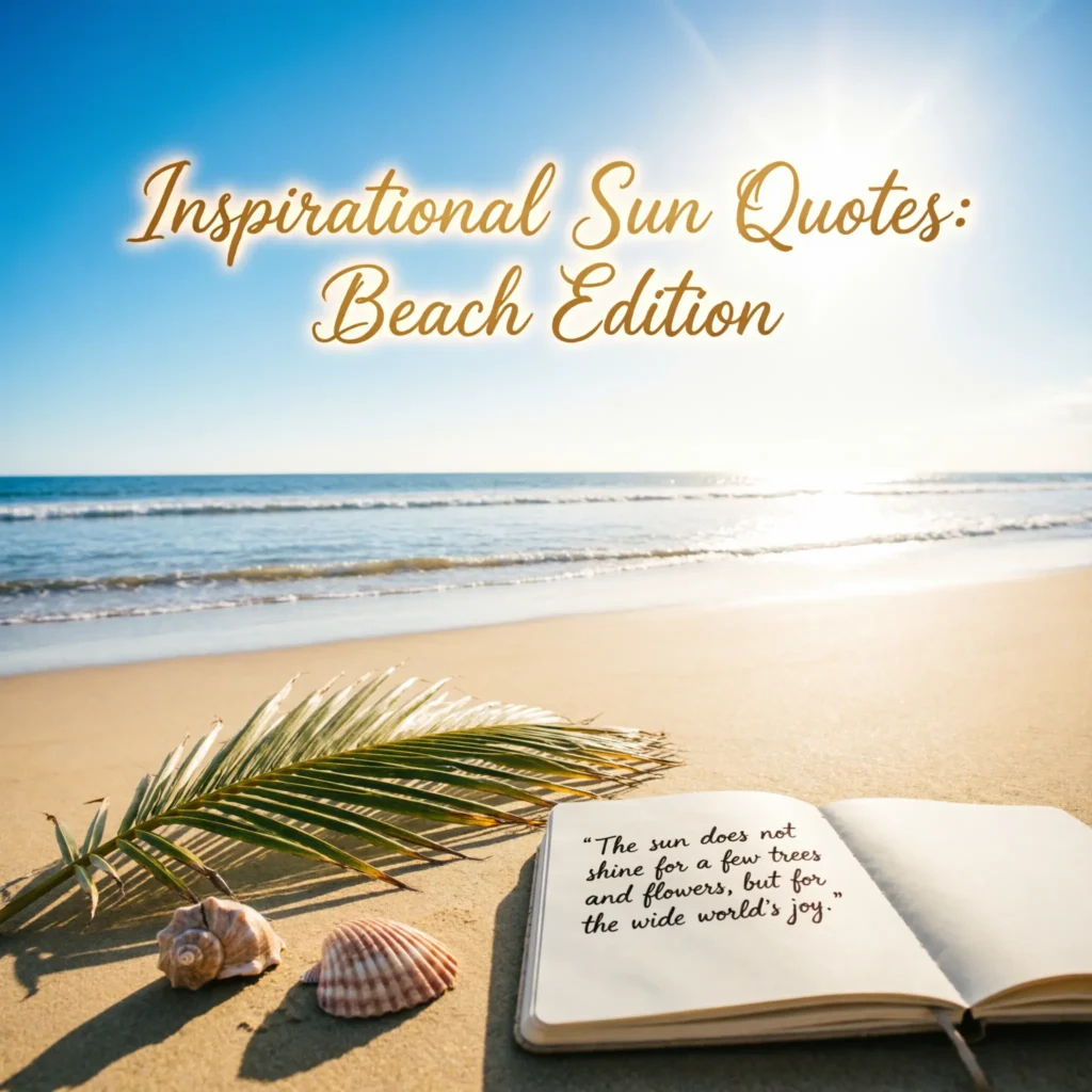 Inspirational Sun Quotes: Beach Edition