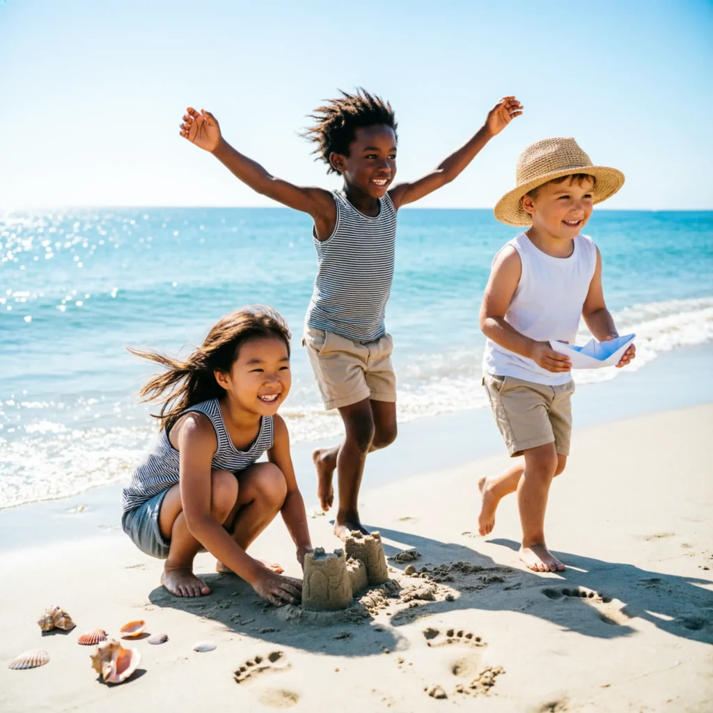 Inspirational and Growth-Focused Beach Kids Captions for Instagram