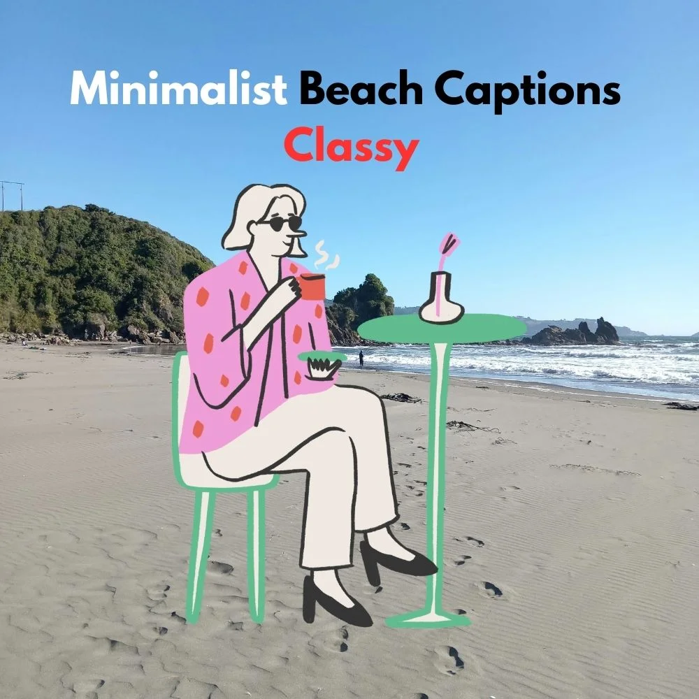 Elegant Beach Captions Classy