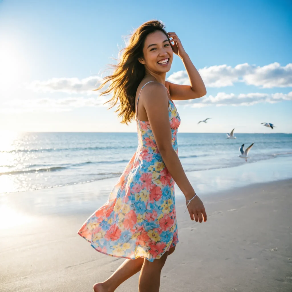 Beach dress captions for Instagram