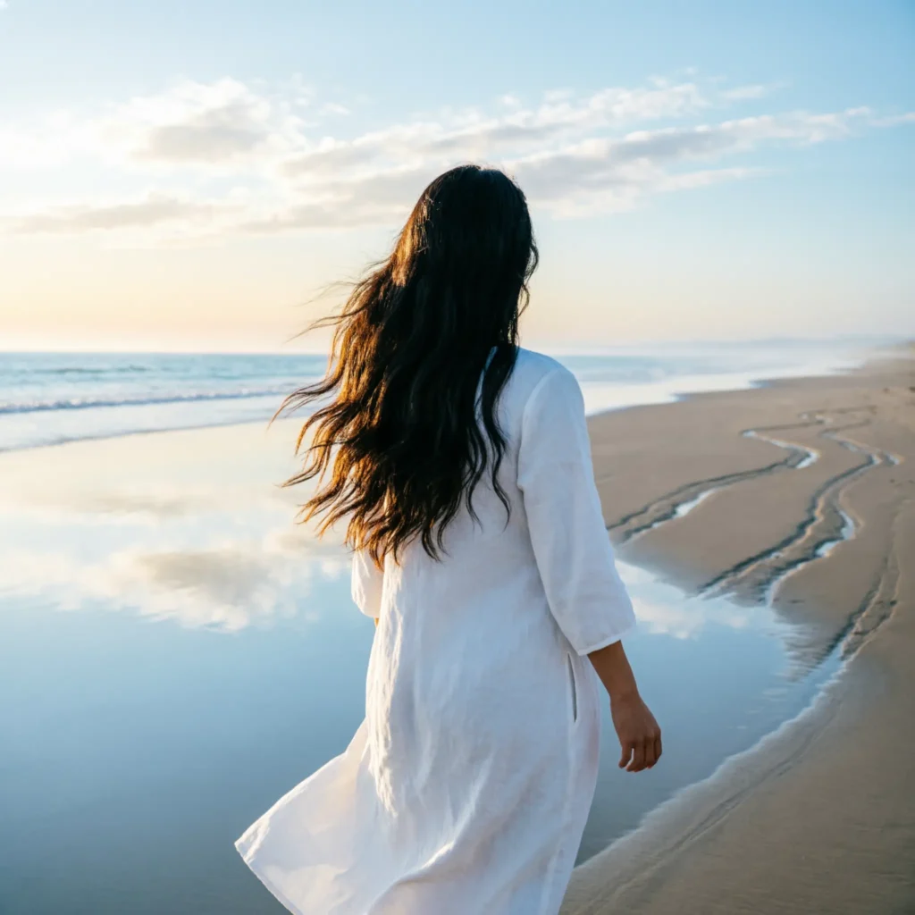 Poetic Beach Hair Captions