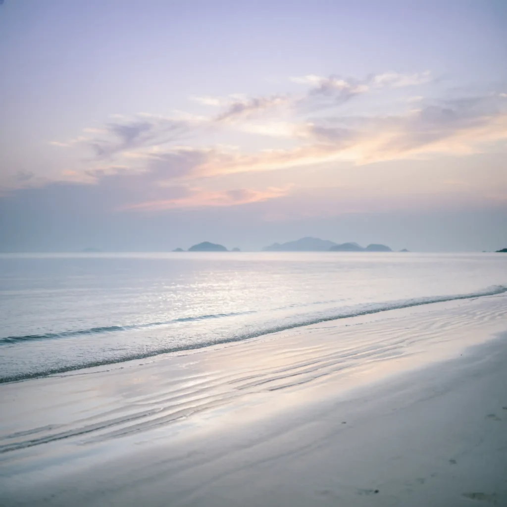 Poetic Echoes and Ethereal Beach View Captions