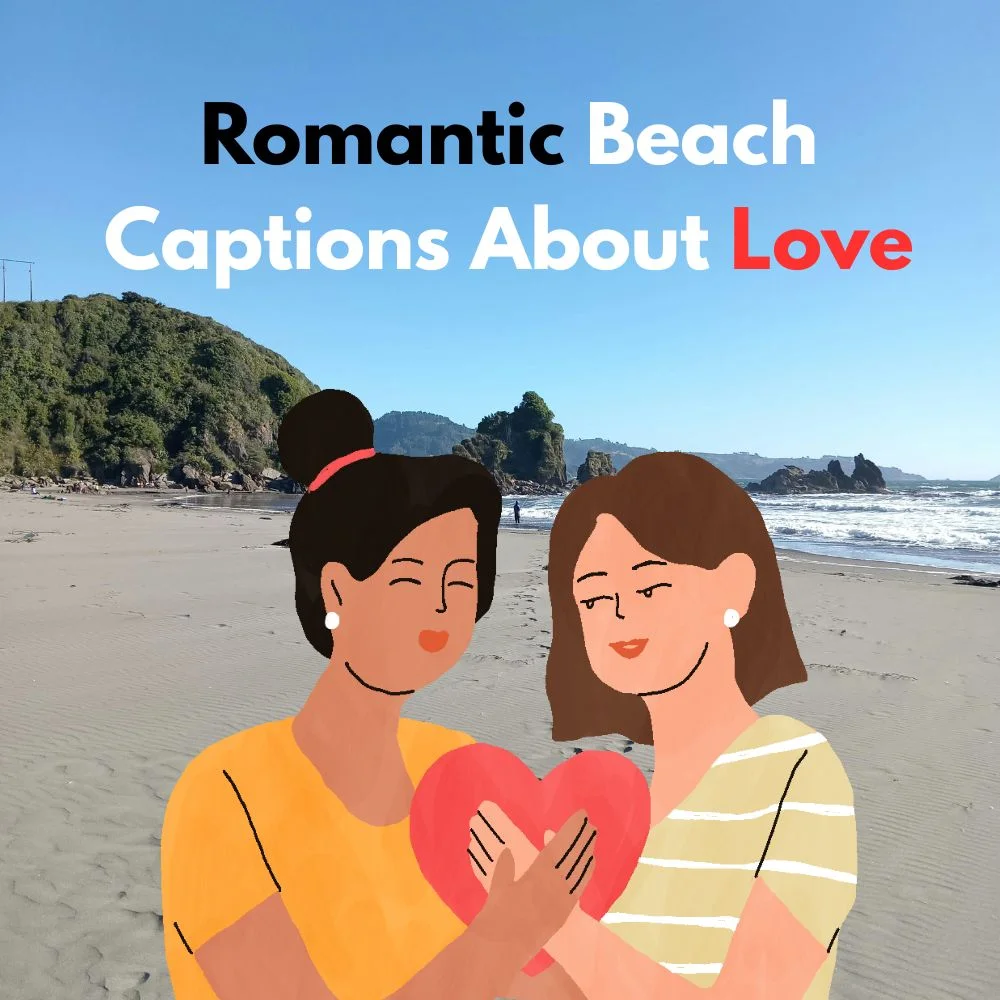 beach captions about love