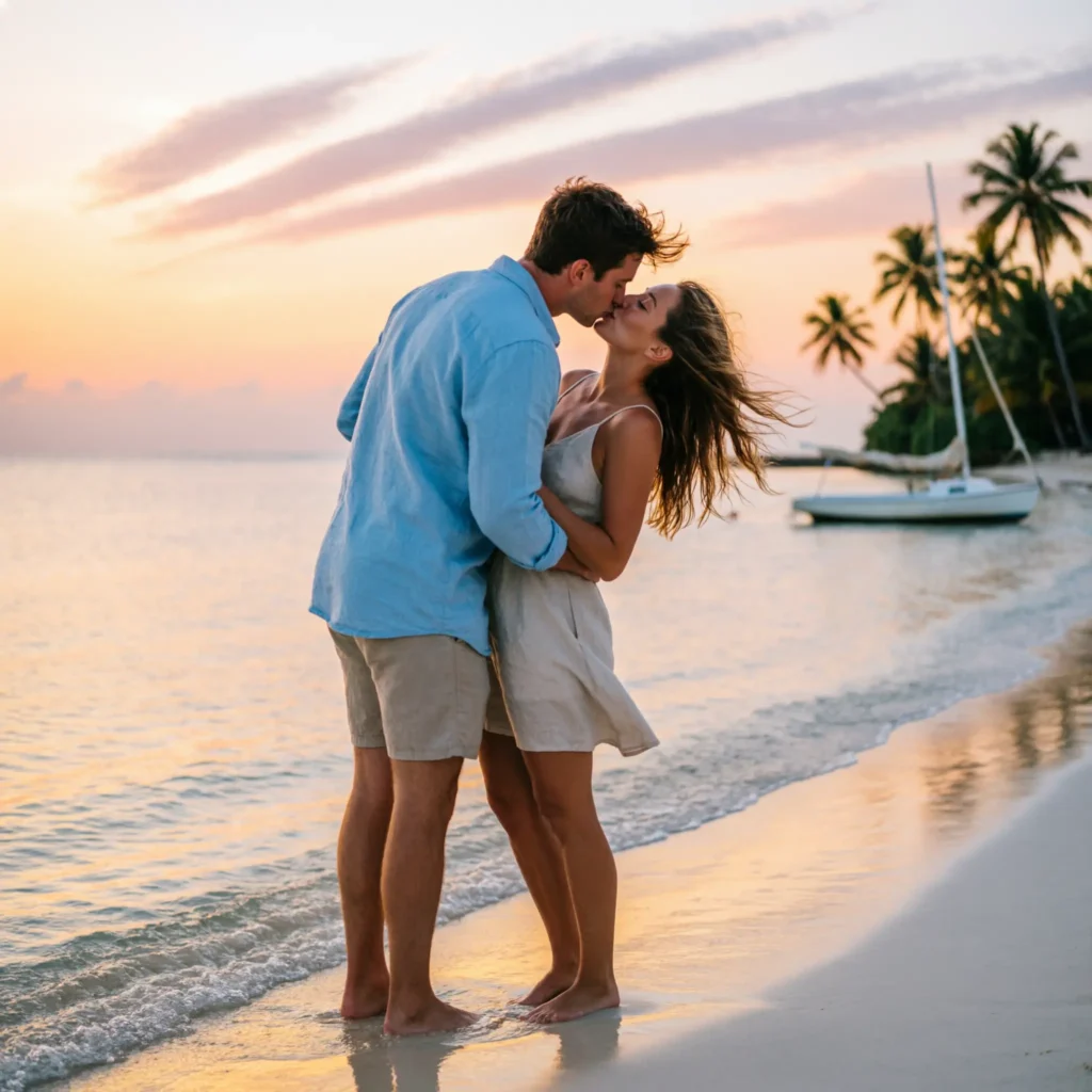 Romantic Beach Kiss Quotes