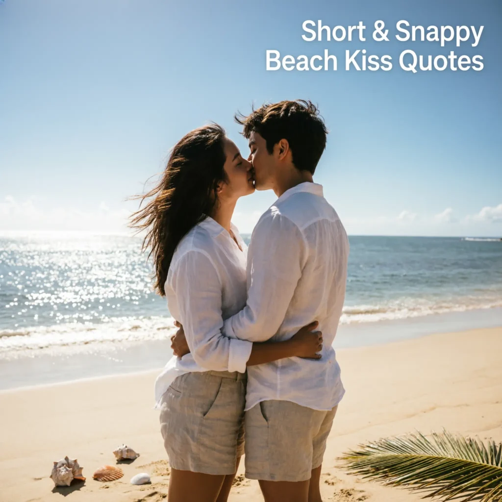 Short & Snappy Beach Kiss Quotes