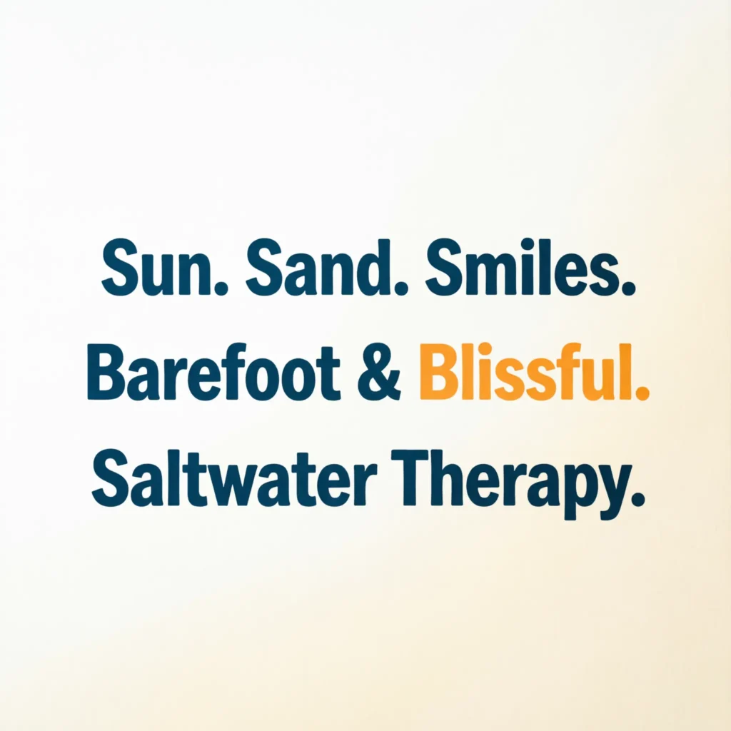 Witty Beach Vacation Captions