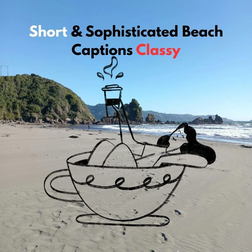 Elegant Beach Captions Classy