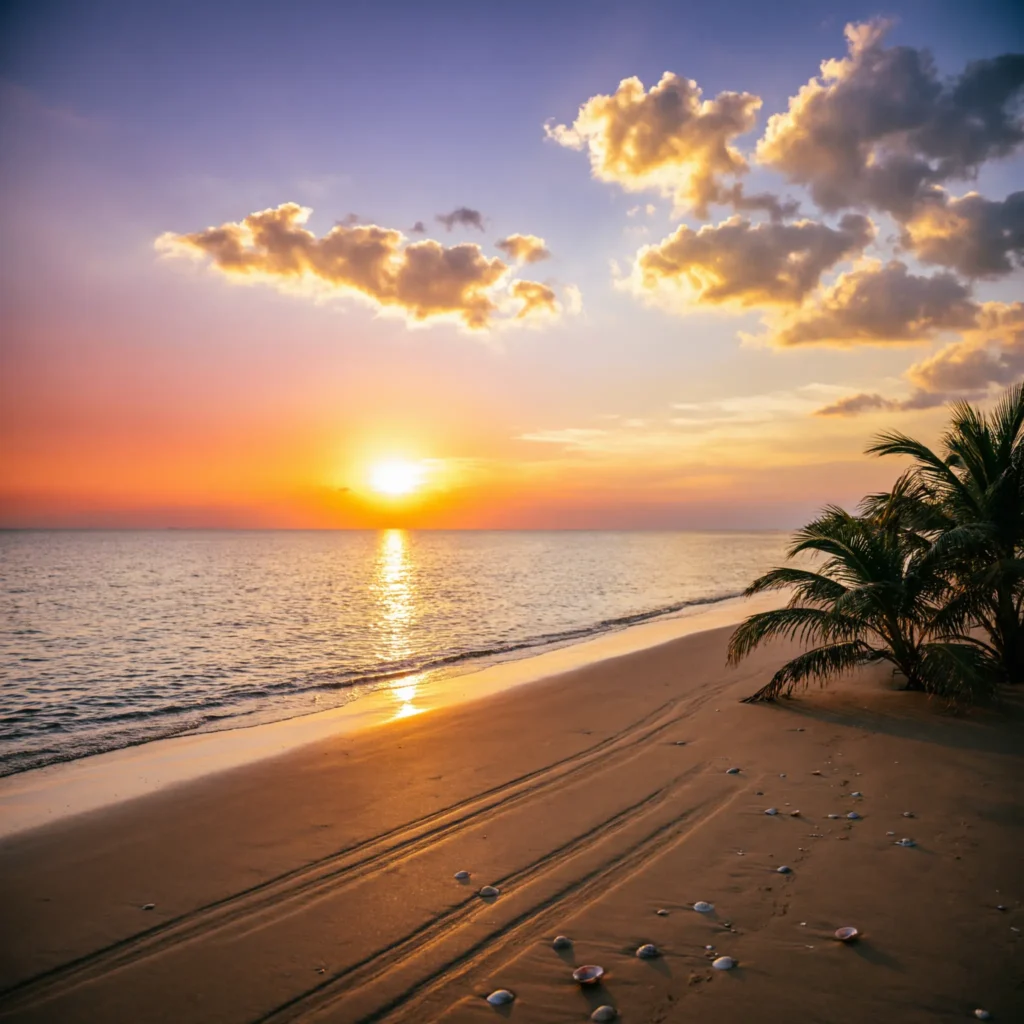 Sunset Beach Nature Captions for Instagram 🌄