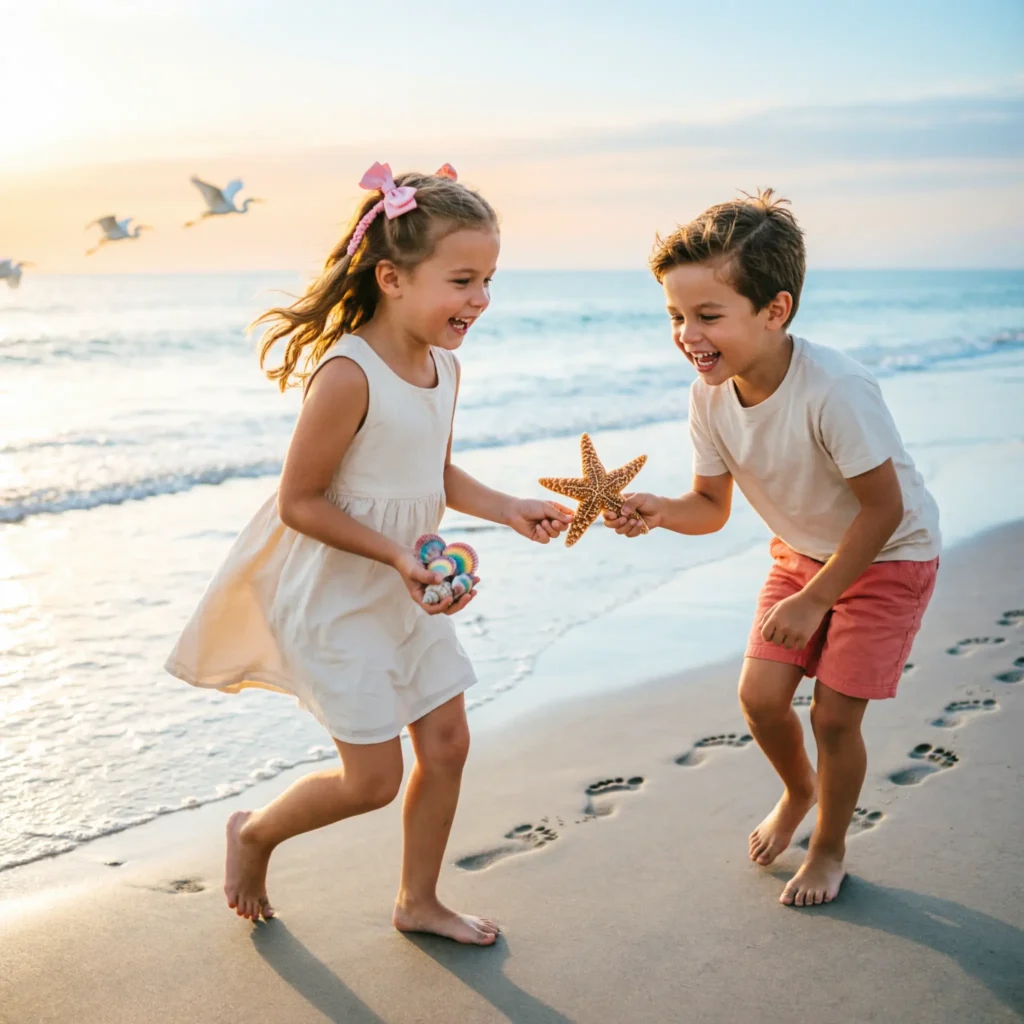 Inspirational and Growth-Focused Beach Kids Captions for Instagram
