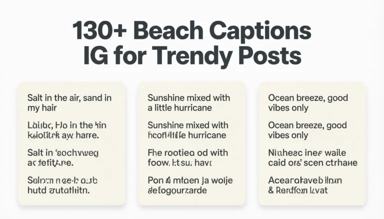 130+ Beach Captions IG for Trendy Posts