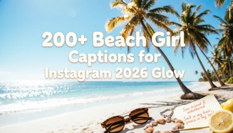 beach girl captions