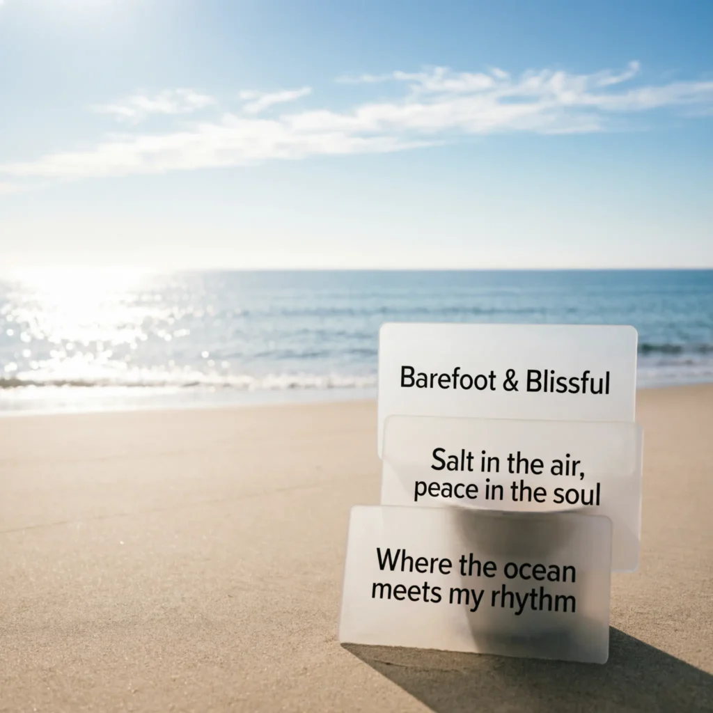 Romantic Captions for Beach Post Couples