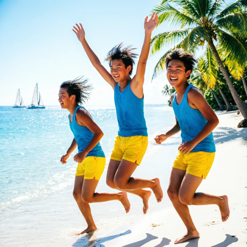 beach captions in English