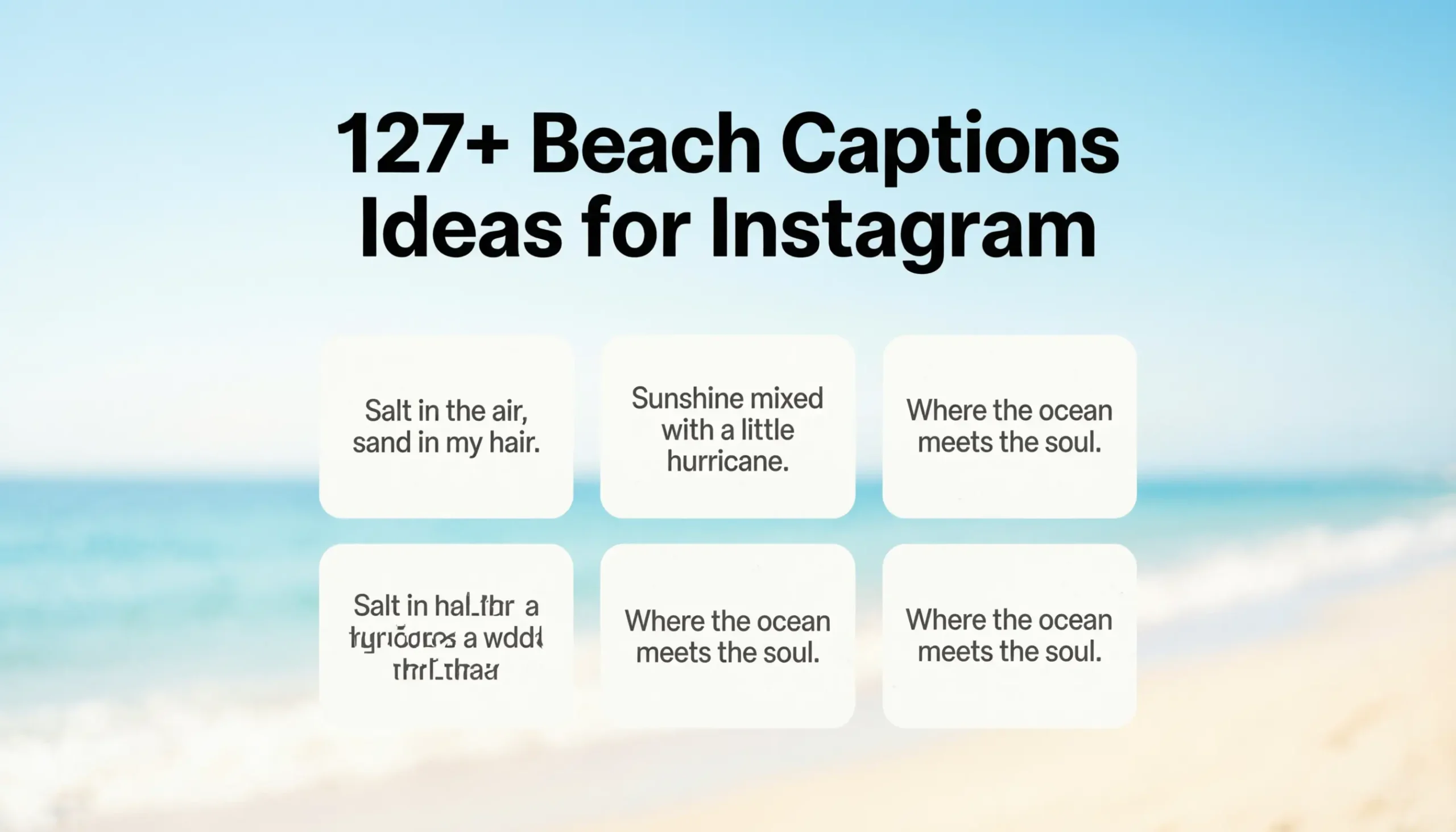 Beach days may fade,