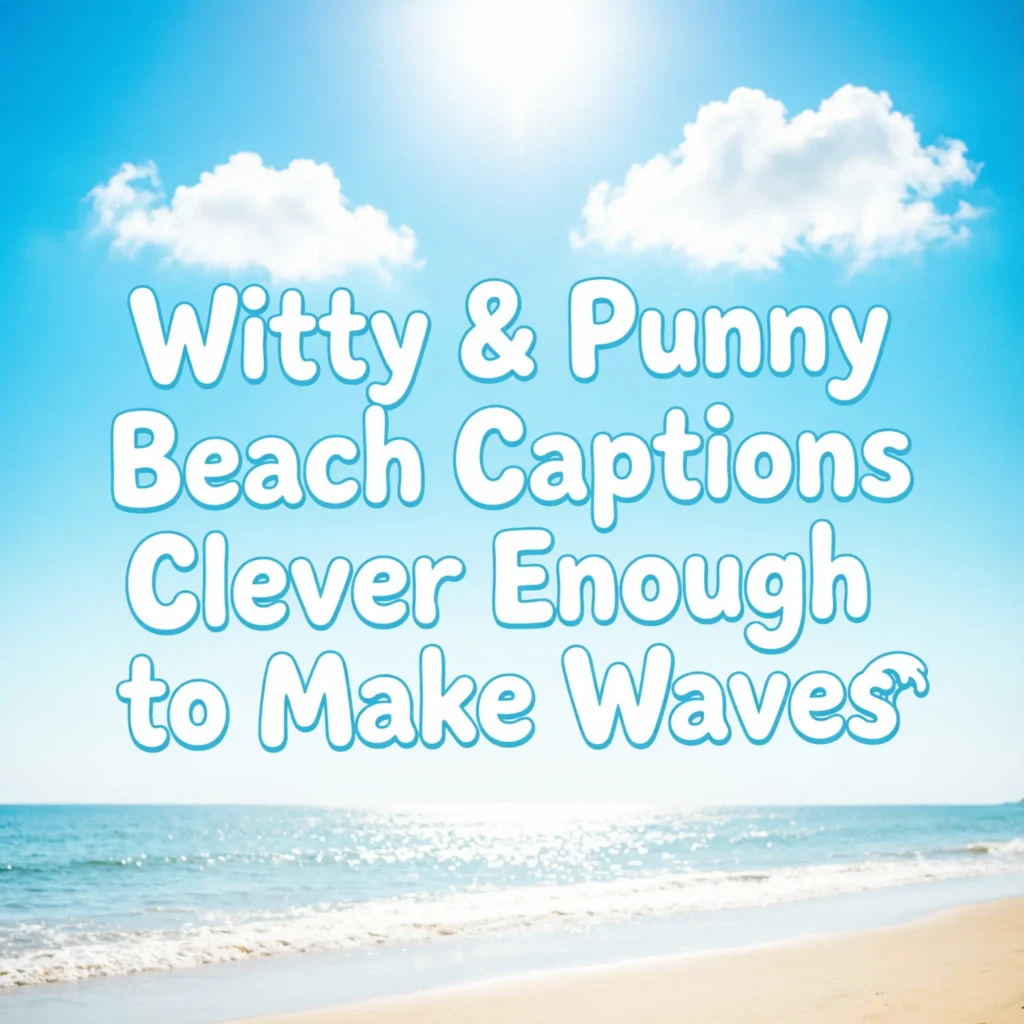 Romantic Clever Beach Captions for Love & Laughter