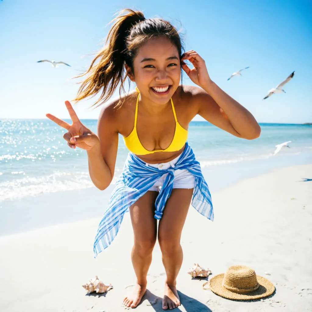 beach girl captions for instagram one word