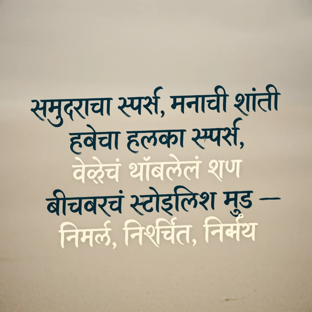 beach captions in Marathi for Instagram