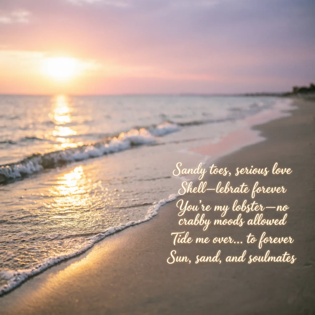 Funny & Playful Beach Captions Puns