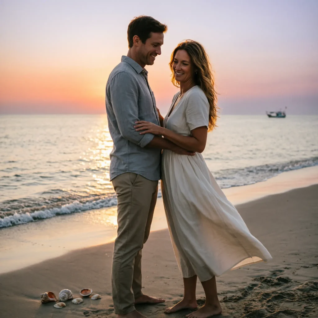 Short & Sweet Beach Captions Couple