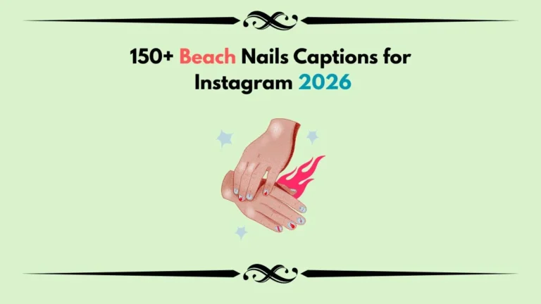 beach nails captions for instagram