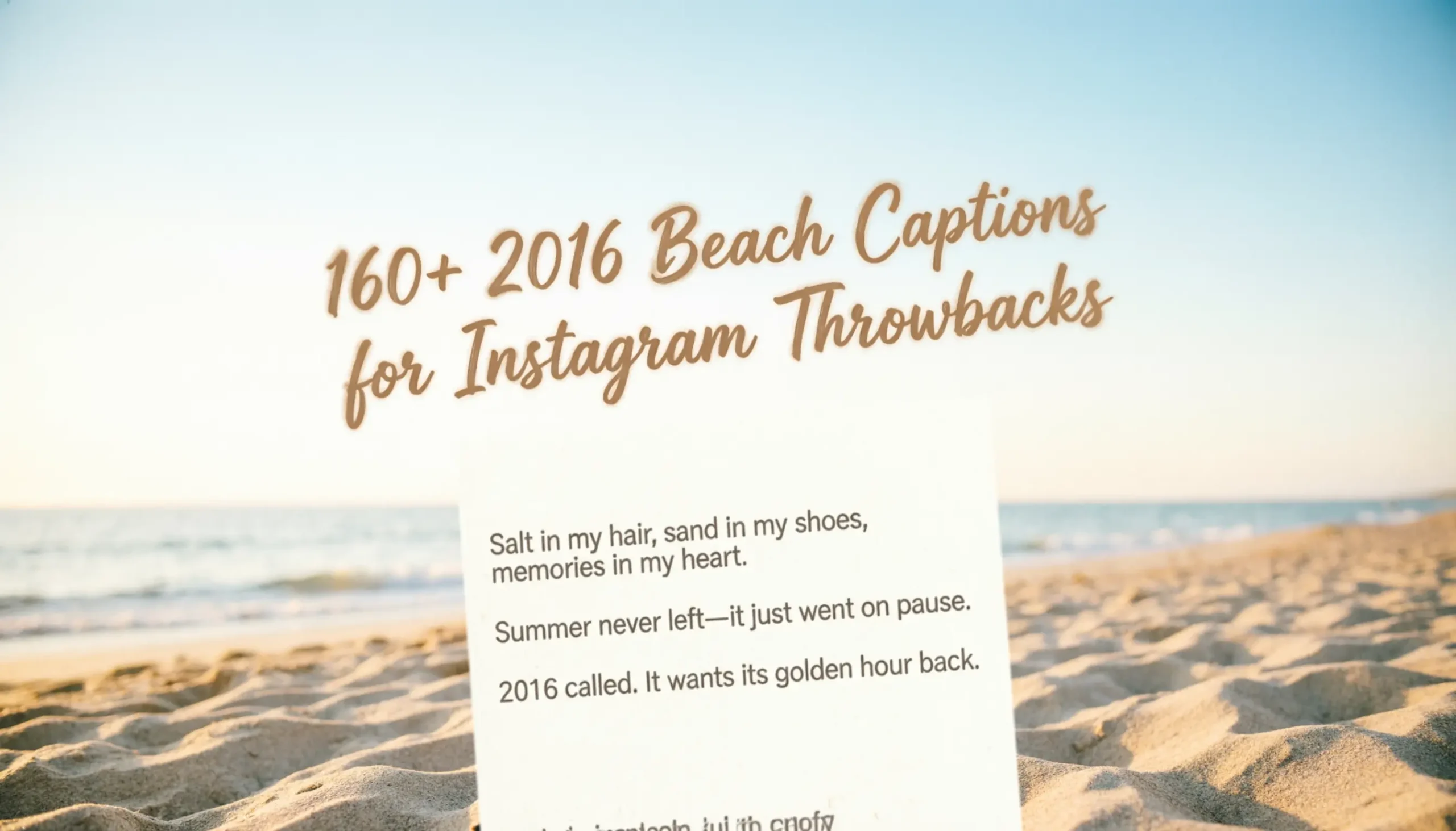 2016 beach captions