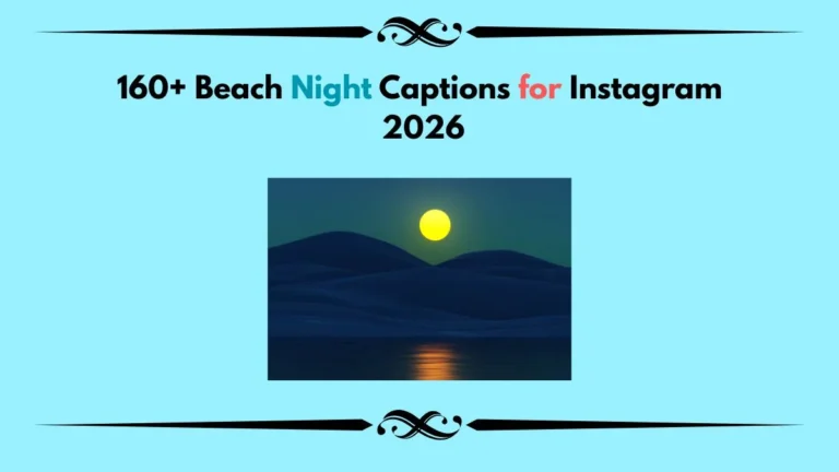 beach night captions ideas