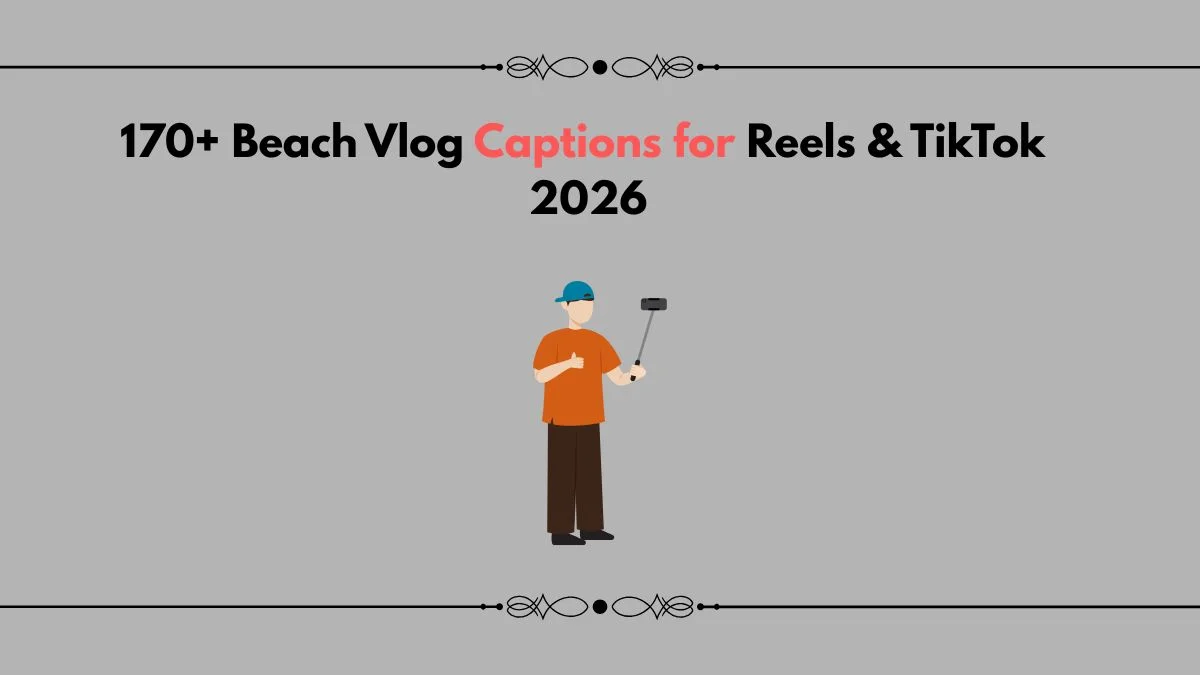 beach vlog captions
