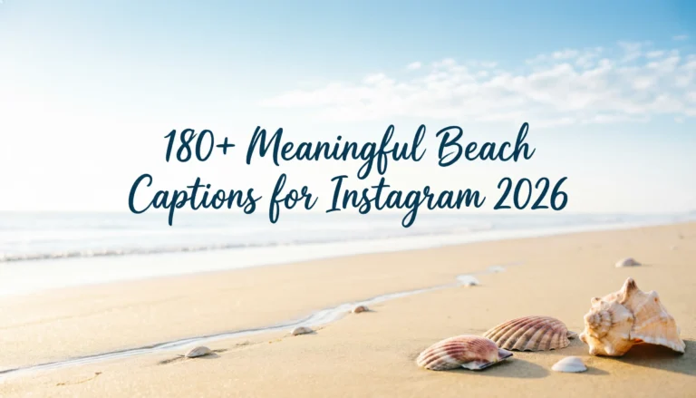 beach captions meaningful