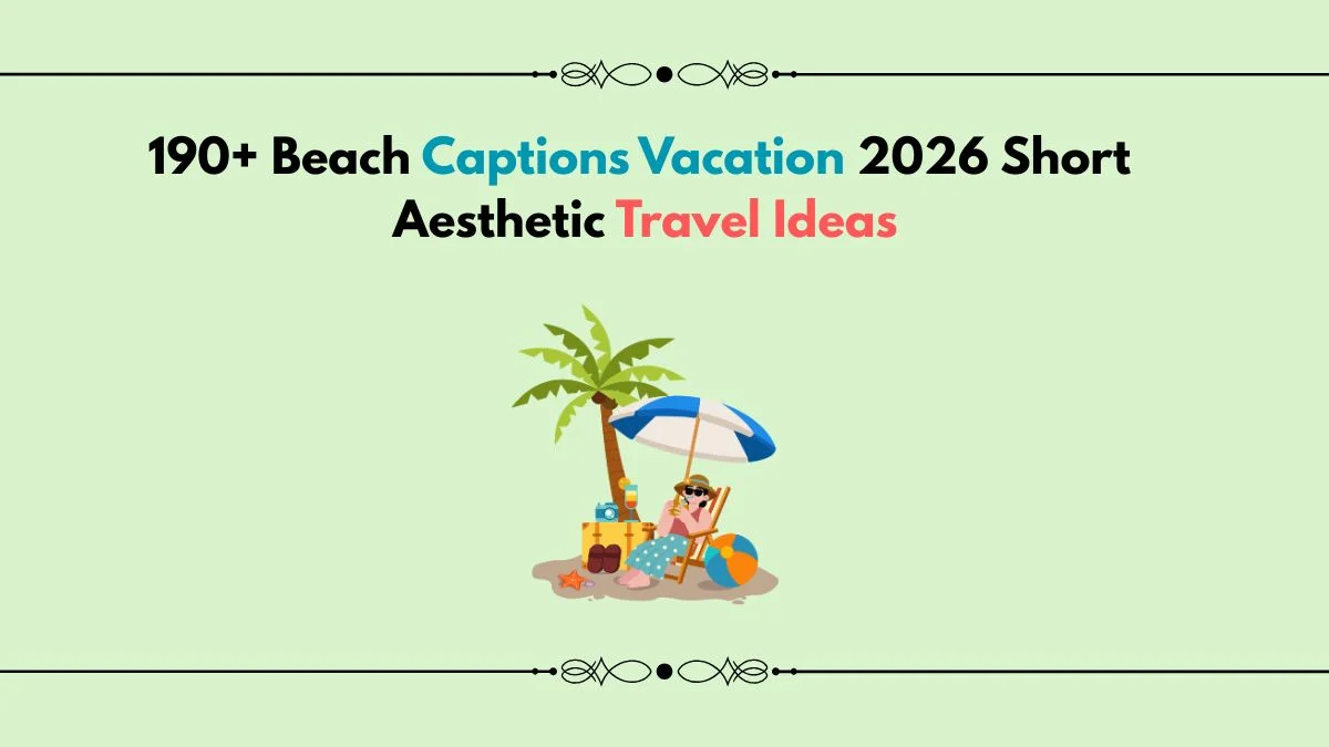 beach captions vacation