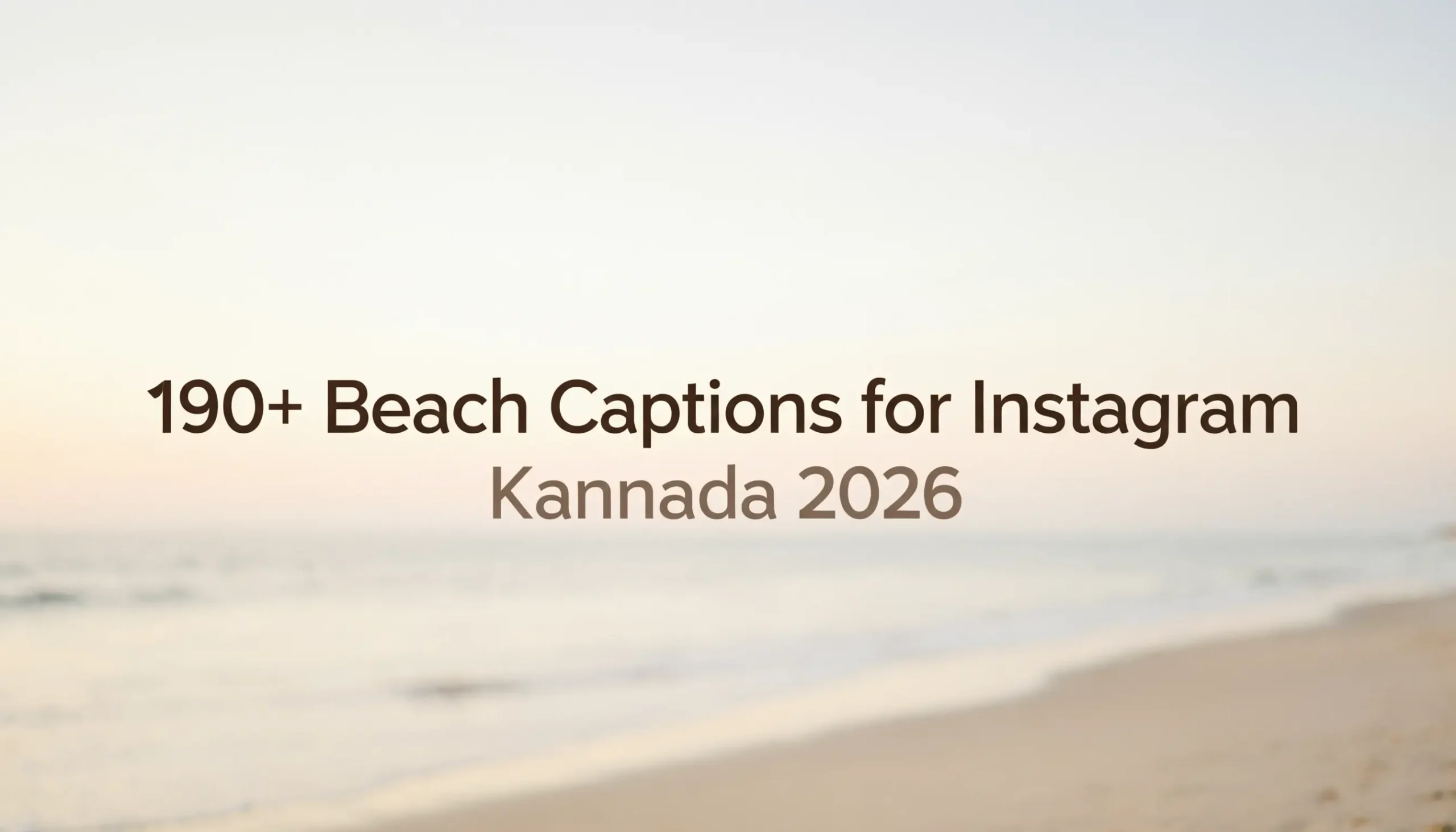 beach captions for instagram kannada