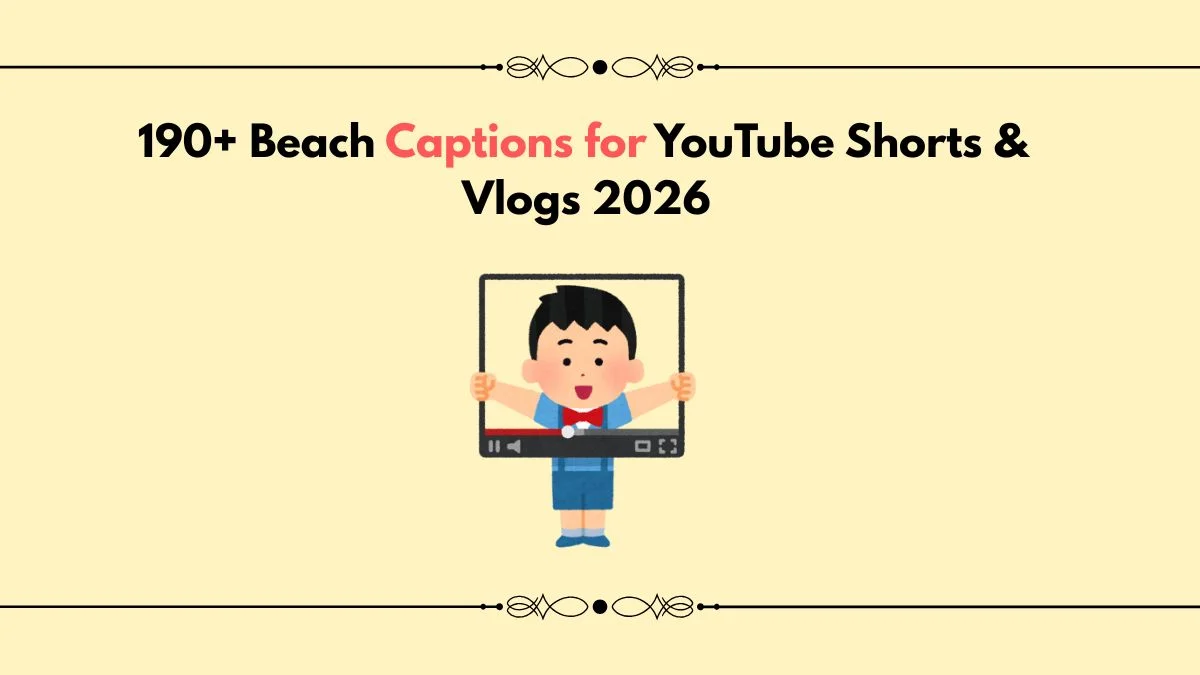 beach captions for youtube