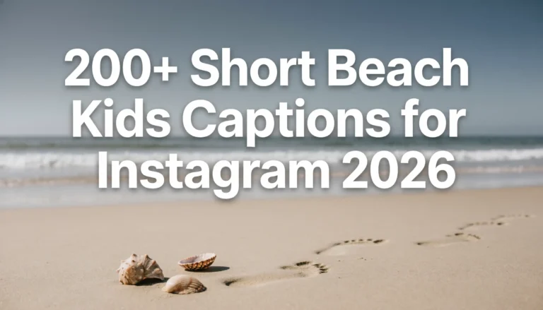 short beach kids captions