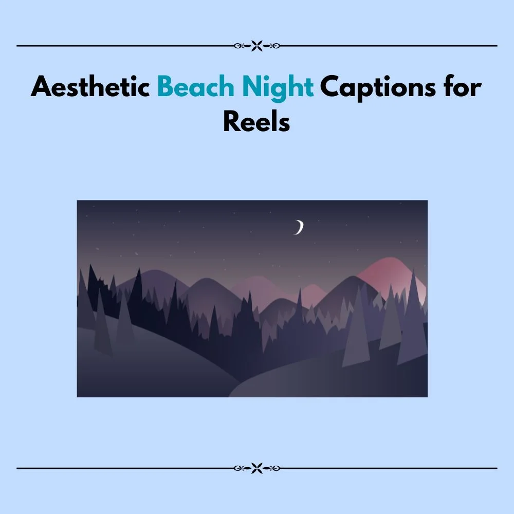 beach night captions ideas
